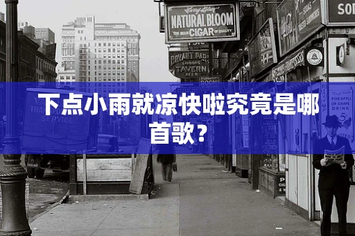 下点小雨就凉快啦究竟是哪首歌？