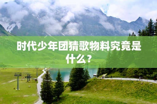 时代少年团猜歌物料究竟是什么？
