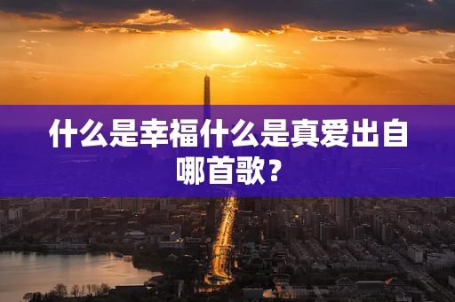 什么是幸福什么是真爱出自哪首歌？