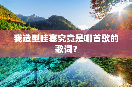 我造型哇塞究竟是哪首歌的歌词？