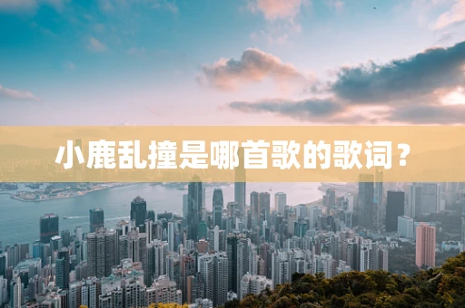 小鹿乱撞是哪首歌的歌词？