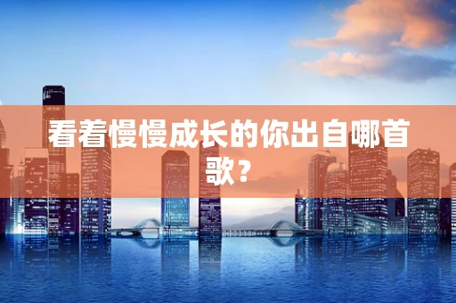看着慢慢成长的你出自哪首歌？