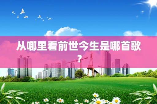 从哪里看前世今生是哪首歌？