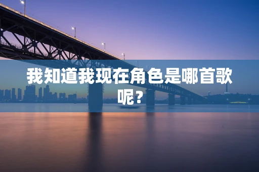我知道我现在角色是哪首歌呢？