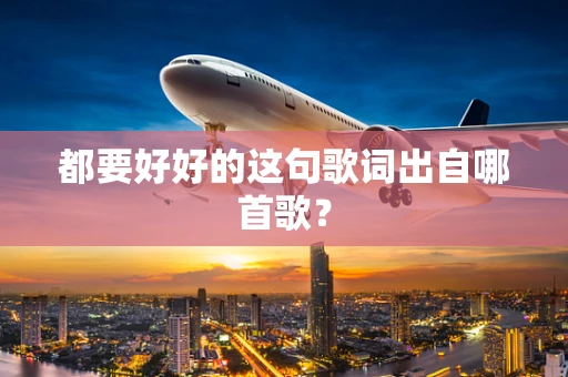 都要好好的这句歌词出自哪首歌？