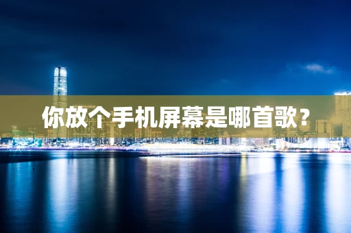 你放个手机屏幕是哪首歌？