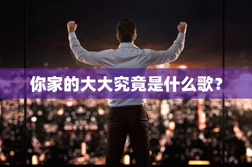 你家的大大究竟是什么歌？