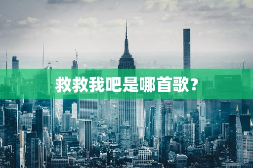 救救我吧是哪首歌？