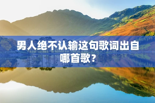 男人绝不认输这句歌词出自哪首歌？