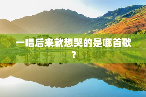 一唱后来就想哭的是哪首歌？