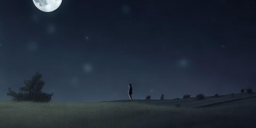 孤独的我望着月亮究竟是什么歌？