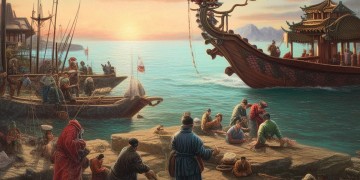 煮海歌中主要涉及什么人？