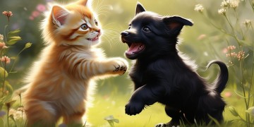 小猫和小狗打起来究竟是什么歌？